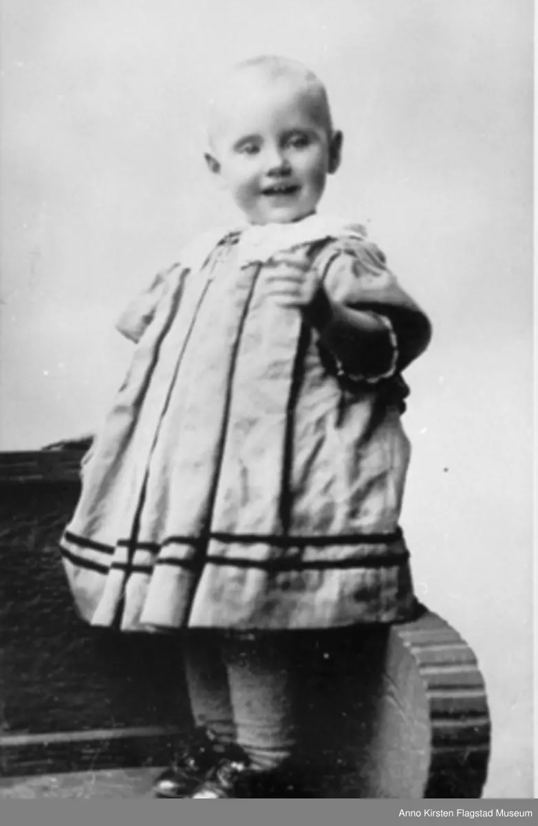 Kirsten Flagstad ett år gammel. 1896. Kirsten Flagstad one year old. 1896. 