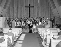 Konfirmasjon Brumunddal. Overhøring. 24. 09. 1967. Brumundda