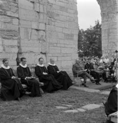 Hamar, Domkirkeodden, Domkirkeruinen, Hamardagen 1955, Hamar