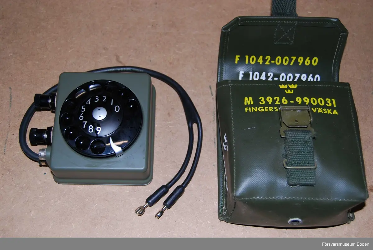 För montering på fälttelefonapparat vid anslutning till automatiserat telefonnät.