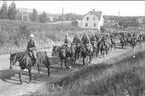 Avmarsch från Skövde - början på sommarmarschen 1934. (Hemmarsch?)