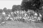 Gruppbild från bivacken vid Örlen, Fagersanna, under sommarmarschen 1931.