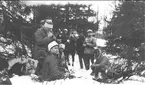 Officersaspirantskolan vid K 3 i Skövde 1929-30. Vinterutbildning i Duved 1930. Rast-vila!!.