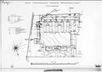 Kungliga Livregementets husarers kasernetablissement situationsplan i Skövde (Gärdhem).