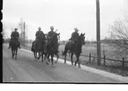 Livregementets Husarer, K3. På väg mot Borås 1947.