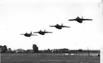 F6 Karlsborg 1959. Flygdagen 14/6. Flygplan J 29 F 