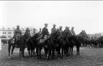 Uppställning på fältet söder K 3 kasern för att börja sommarmarschen 30/7-11/8 1931.