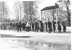 Fallskärmsjägarskolan Karlsborg 1957. Inryckning.