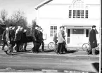 Fallskärmsjägarskolan Karlsborg 1957. Inryckning.