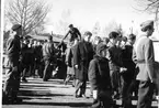 Fallskärmsjägarskolan Karlsborg 1957. Inryckning.