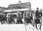 Fallskärmsjägarskolan Karlsborg 1957. Inryckning.