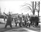 Fallskärmsjägarskolan Karlsborg 1957. Inryckning.