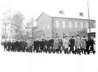 Fallskärmsjägarskolan Karlsborg 1958. Inryckning.