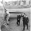 Fallskärmsjägarskolan Karlsborg 1959.Inför fallskärmshoppning.