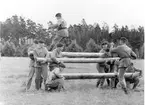 Fallskärmsjägarskolan Karlsborg slutet 1950-tal.
