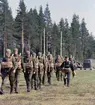 Fallskärmsjägarskolan i Karlsborg 1966.FJS-dagen.Flugebyn norr om Karlsborg.