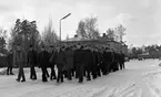 Fallskärmsjägarskolan i Karlsborg 1958.Inryckning.