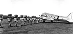 Fallskärmsjägarskolan i Karlsborg 1956.Hoppning.