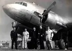 Fallskärmsjägarskolan i Karlsborg 1956.Piloter på DC3.