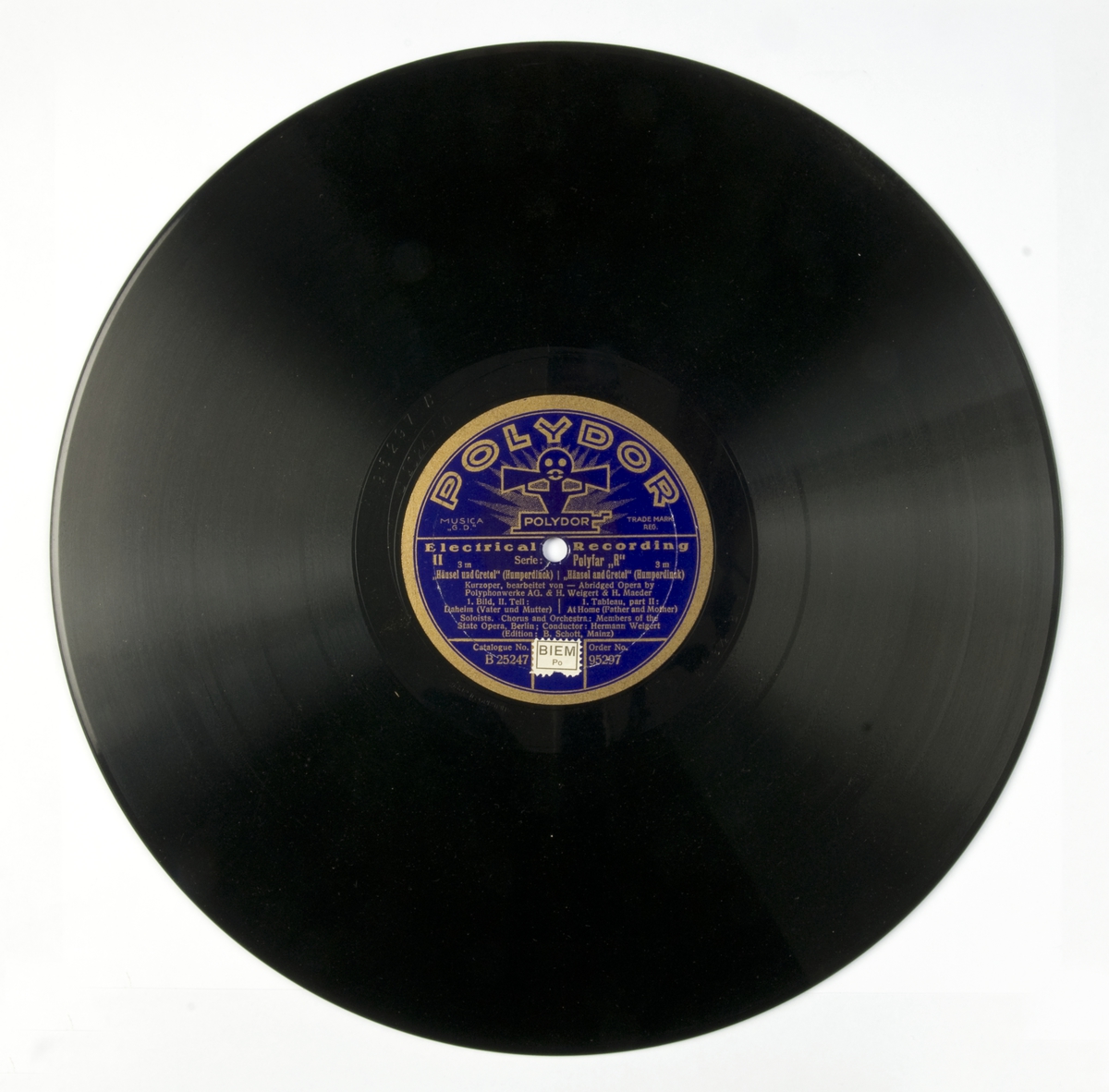 78-plate med klassisk musikk.
Hansel und Gretel, Humperdinck