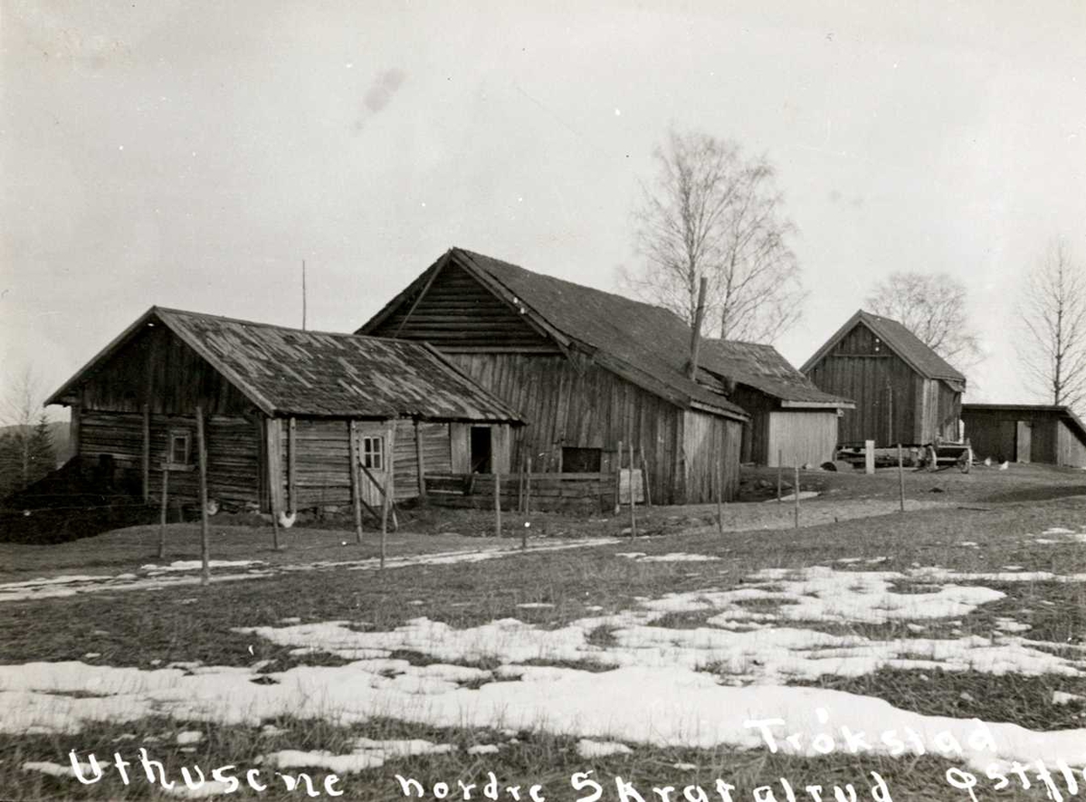 Skratalrud, Trøgstad, Østfold. Uthus.