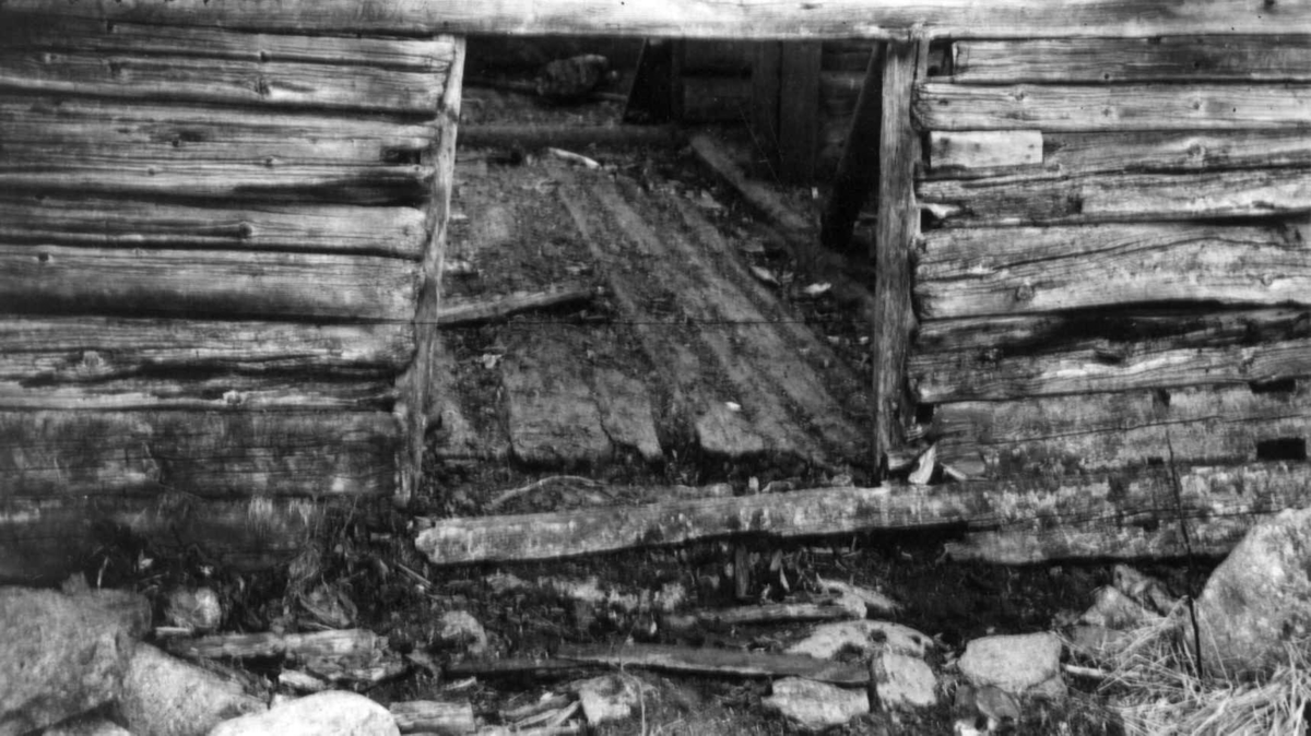 Valle, Aust-Agder. Rike. (Dreng O.). Fjøs. Nå NF. Setesdal.
Fot. H.O.Elgethun. 1941.