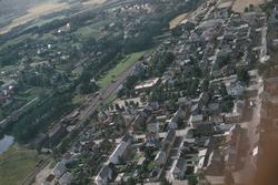 Boligområde fra Bruborg eller Staup i Levanger, fotografert 