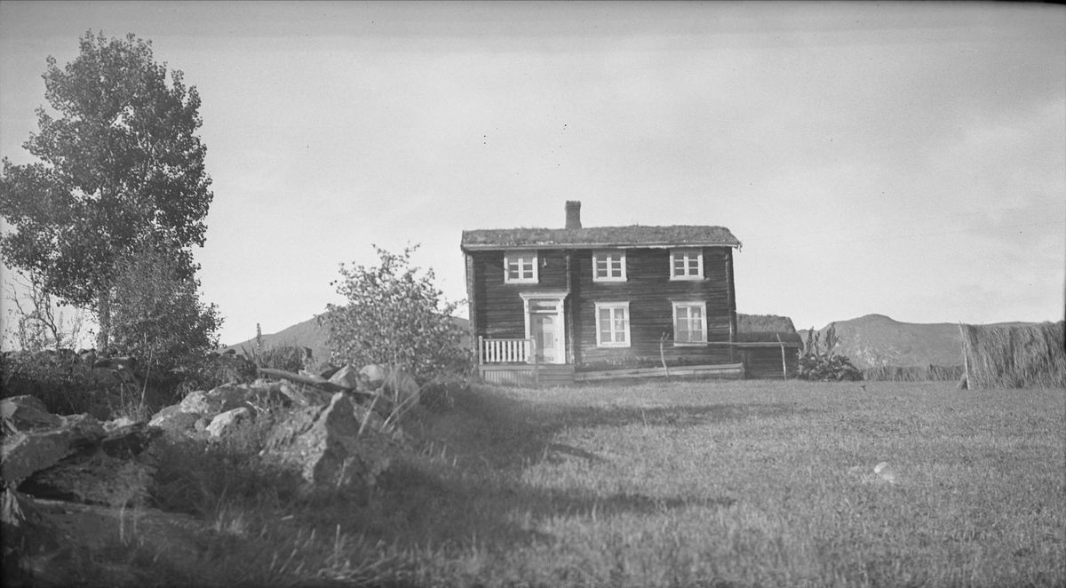 Stuebygning, Engelsjord, Vognill, Oppdal, Sør-Trøndelag. Fotografert 1936. Fra album. 