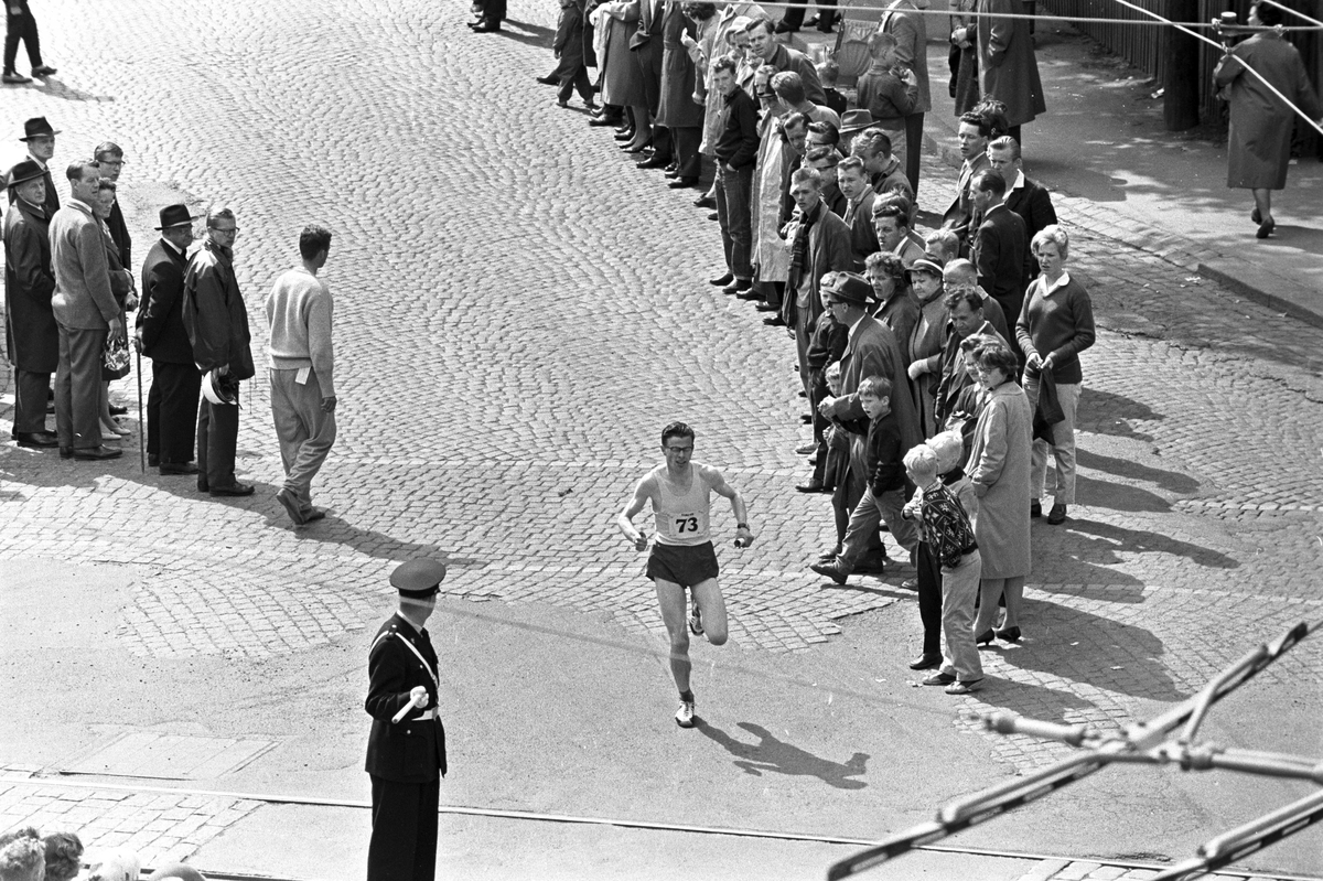Serie.Sport.Holmenkollstafetten.
Fotografert 1961.
