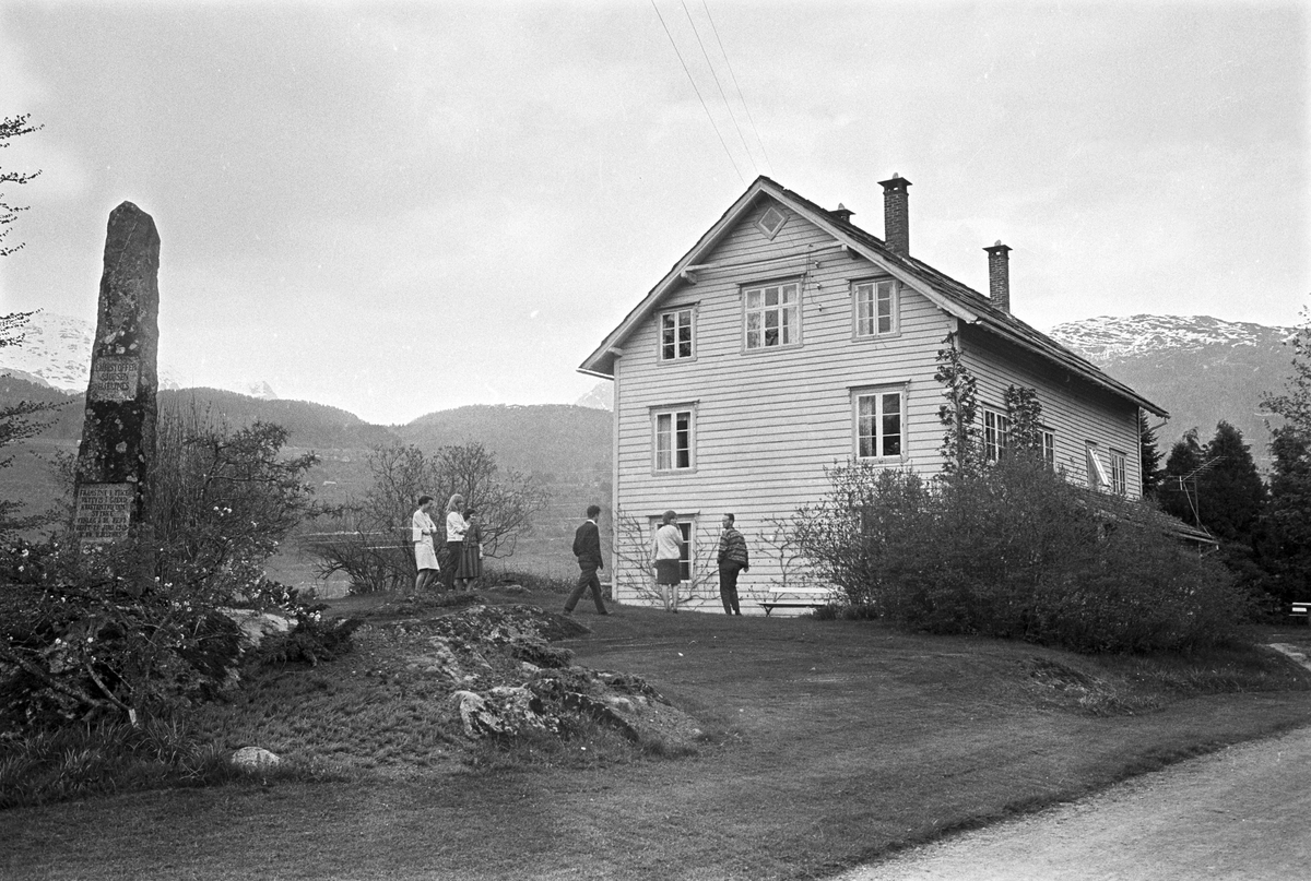Serie. Hjeltnes hagebruksskole, Ulvik, Hordaland. Fotografert mai 1965.
