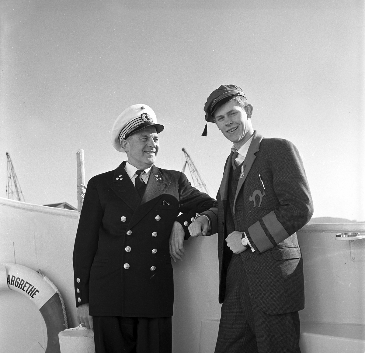 Serie. Russetur til København med MS Vistula og tilbake med ant. med sammen ferge. Fotografert juni 1961.
