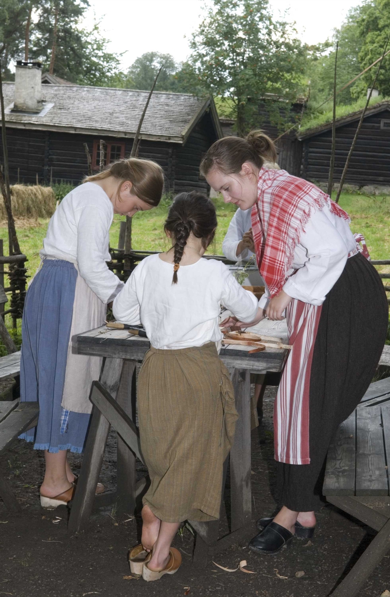 Levendegjøring på museum.
Ferieskolen uke 31, 2008.
Ampiansbråten