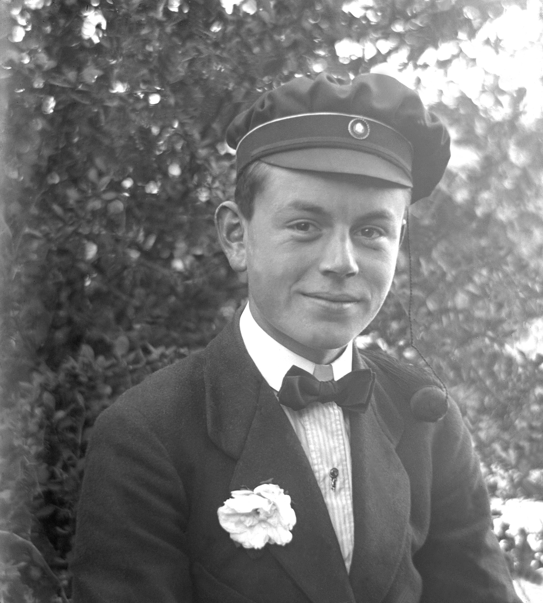 Bjarne Arentz som student. Fotografert 1921.