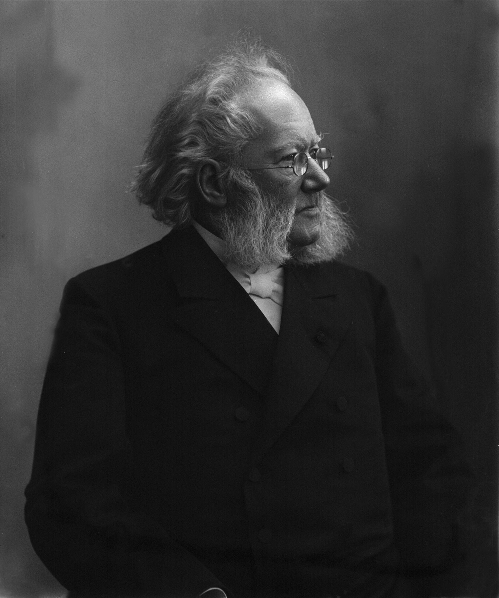 Portrett av Henrik Ibsen.