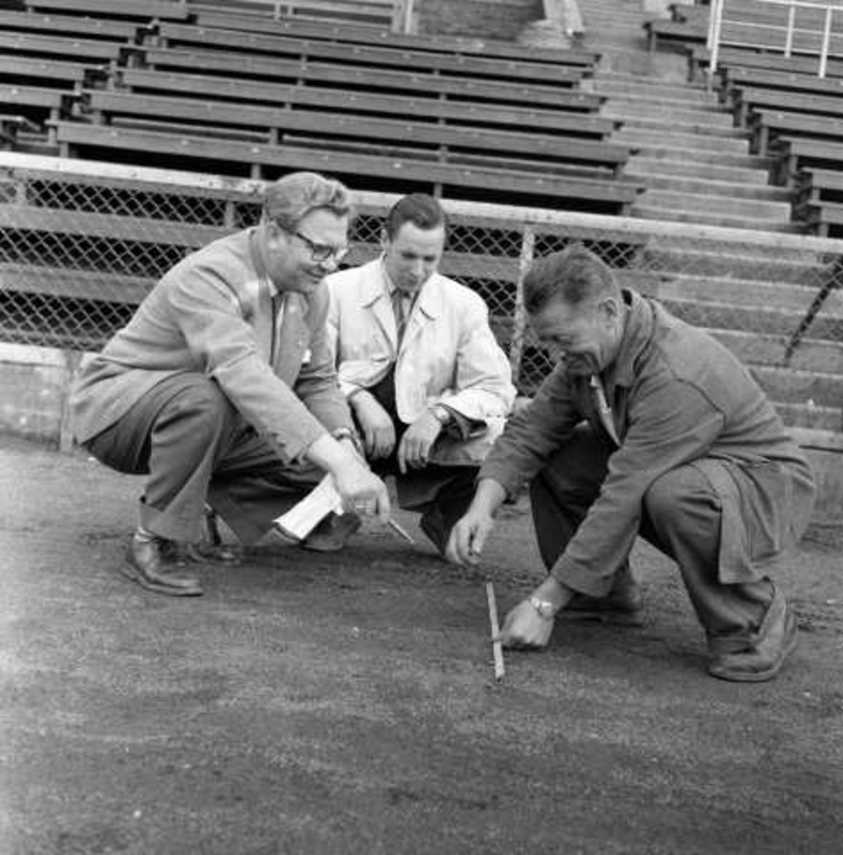 Byggearbeidere, planlegging, Oslo 1956.