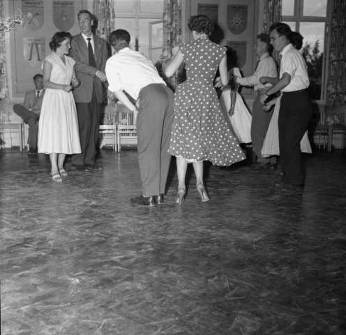 Dans på Blindern Studenthjem, Oslo, juli 1956.