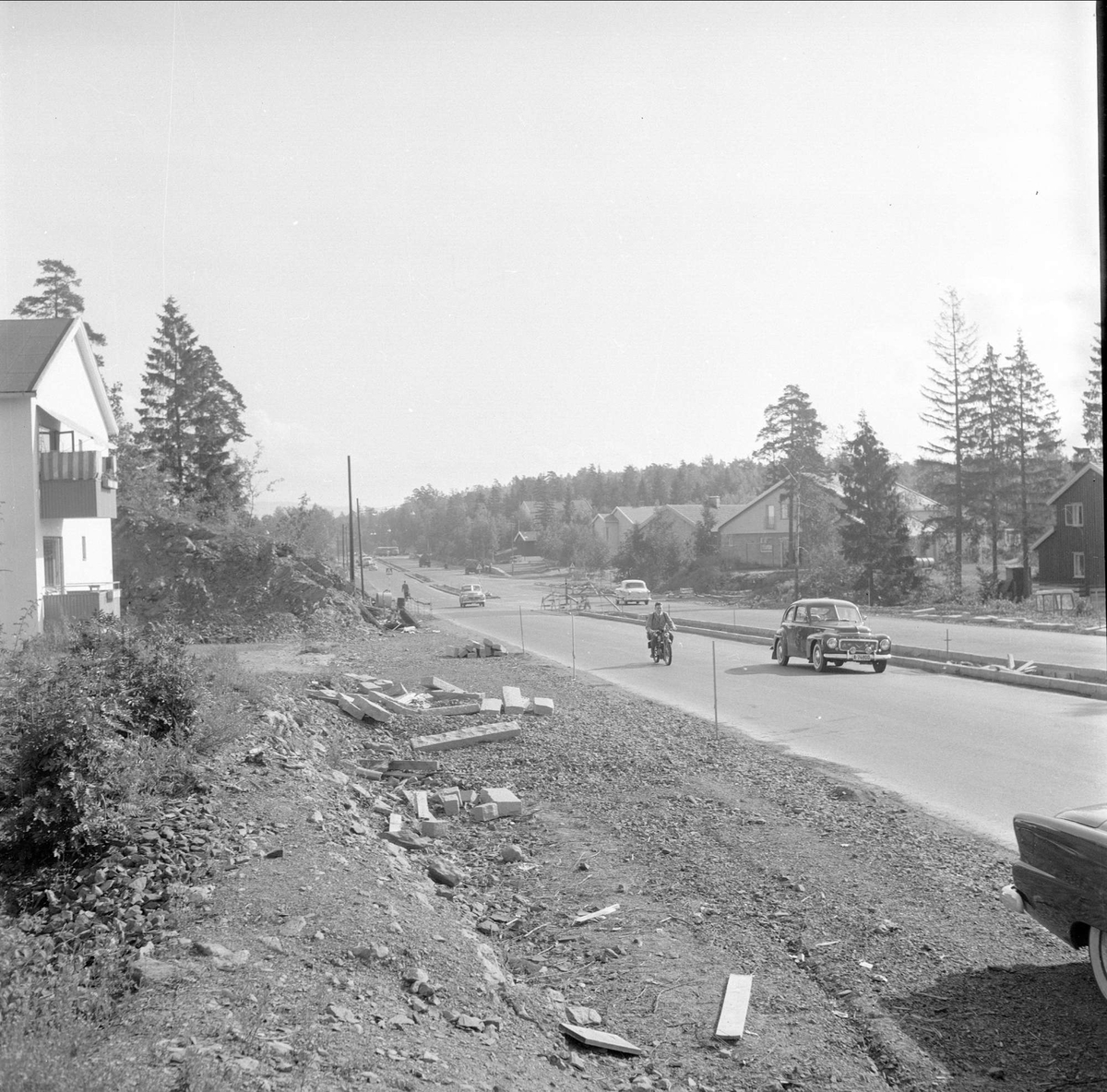 Drammensveien, antatt Akershus, 21.08.1958.