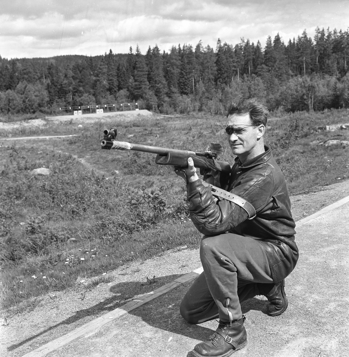 Bærum, Eiksmarka, 1964, landsskytterstevne på Løvenskioldbanen, 