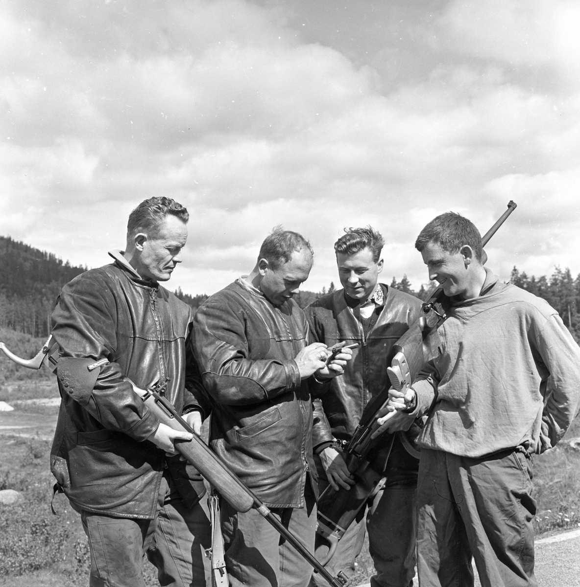 Bærum, Eiksmarka, 1964, landsskytterstevne på Løvenskioldbanen, 