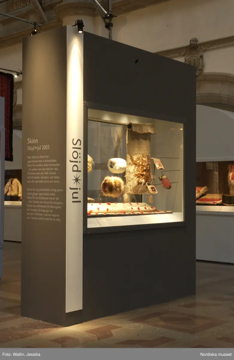 Utställningsdokumentation Slöjdjul skinn 2003.