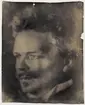 August Strindberg; självporträtt, 1906-07.