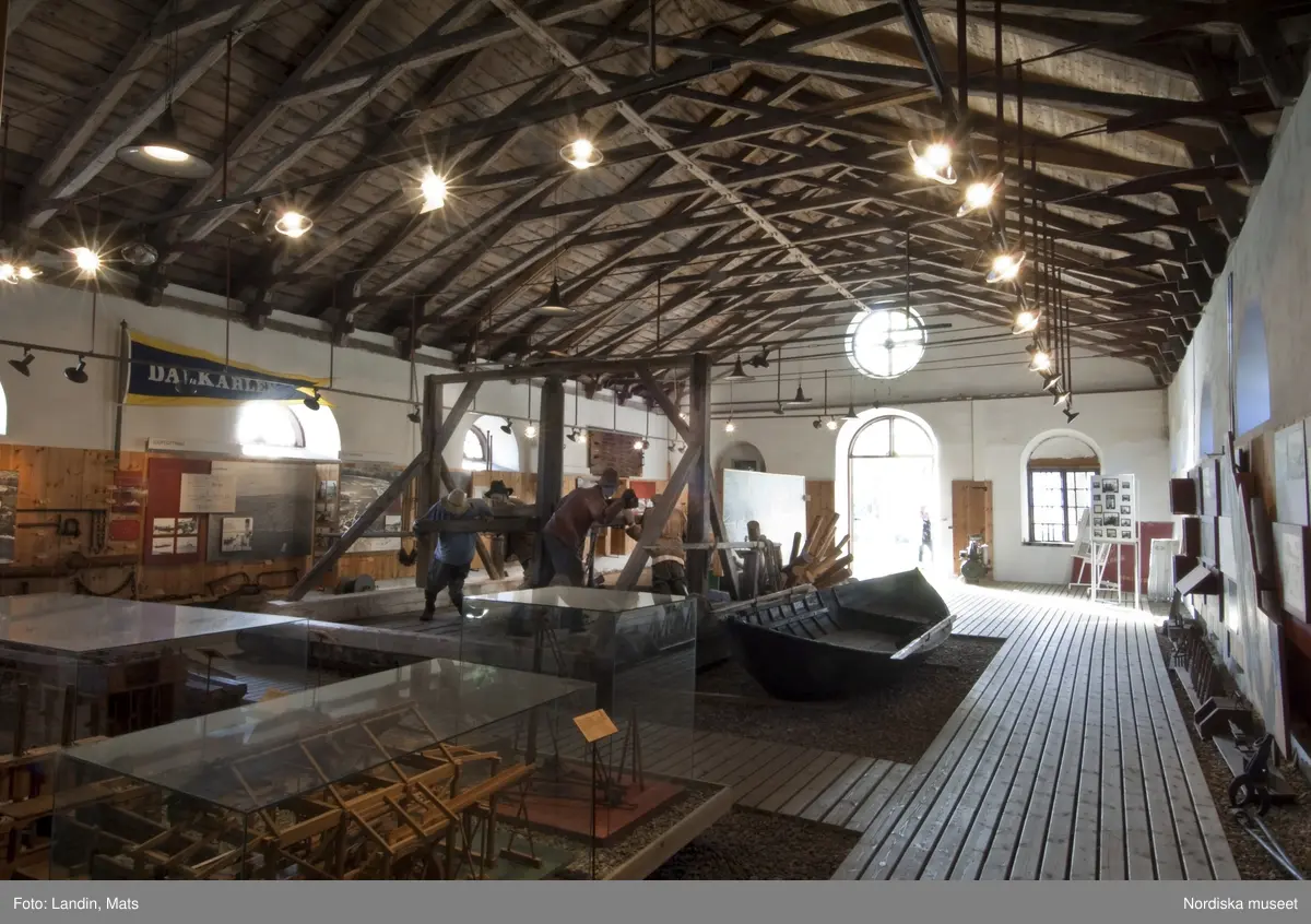 Dalälvarnas flottningsmuseum i Gysinge. Museiutställning.
