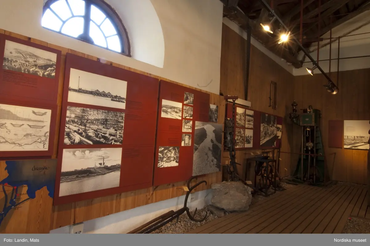Dalälvarnas flottningsmuseum i Gysinge. Museiutställning.