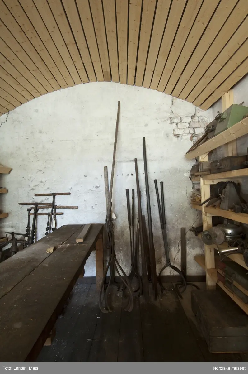 Dalälvarnas flottningsmuseum i Gysinge. Förrådsbyggnad.
