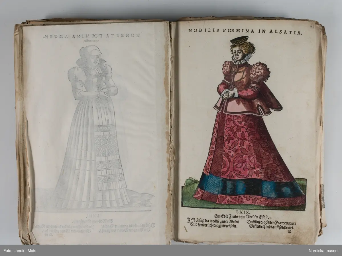 Bilder av och ur boken Trachtenbuch av Hans Weigel, tryckt 1577 i Nürnberg. Original i Nordiska museets bibliotek.

Habitvs Præcipvorvm Popvlorvm, Tam Virorvm Qvam fœminarum Singulari arte depicti.
Dräkt, dräktskick bilder från Europa, Afrika, Orienten och nya Amerika.