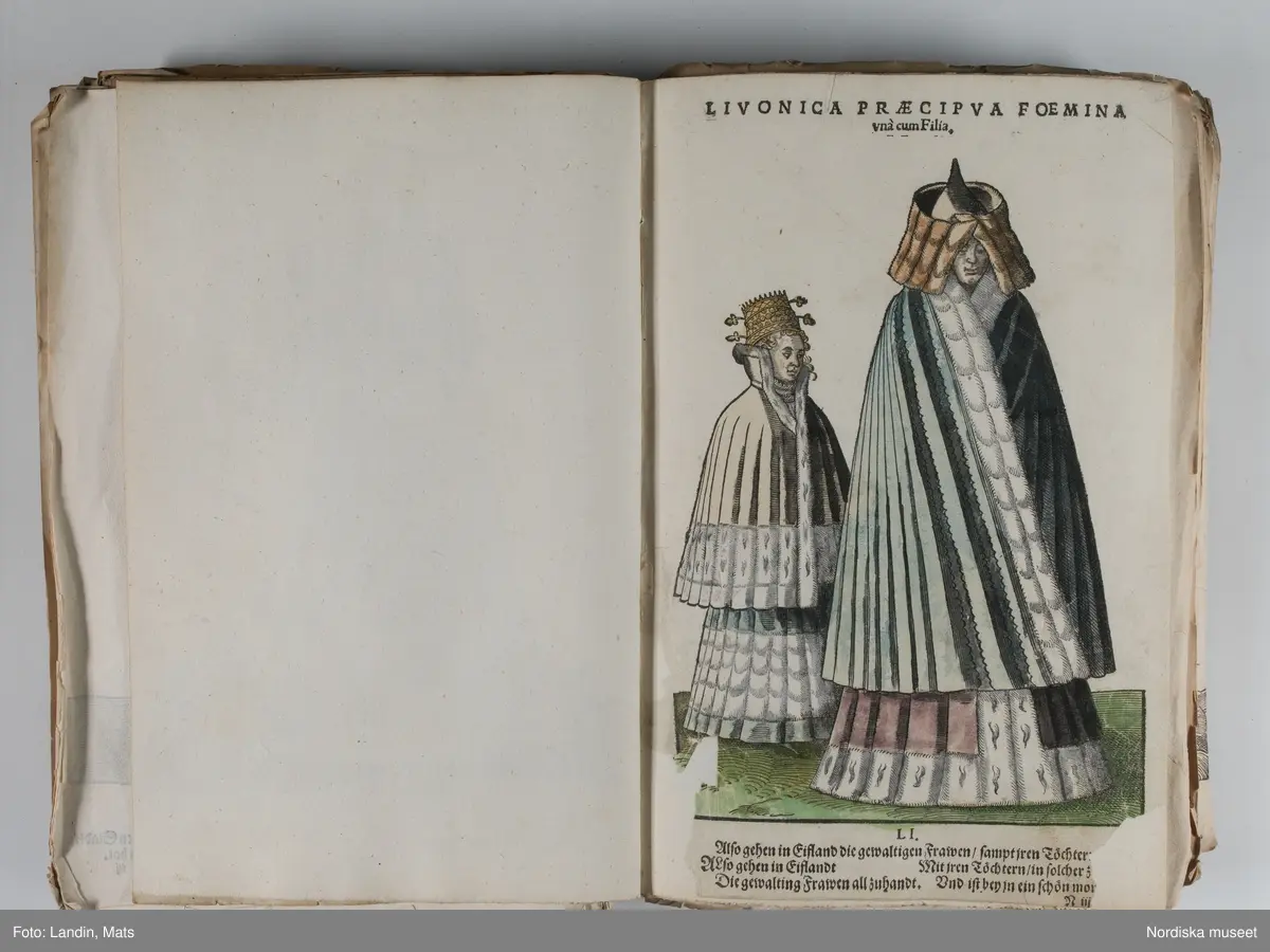 Bilder av och ur boken Trachtenbuch av Hans Weigel, tryckt 1577 i Nürnberg. Original i Nordiska museets bibliotek.

Habitvs Præcipvorvm Popvlorvm, Tam Virorvm Qvam fœminarum Singulari arte depicti.
Dräkt, dräktskick bilder från Europa, Afrika, Orienten och nya Amerika.