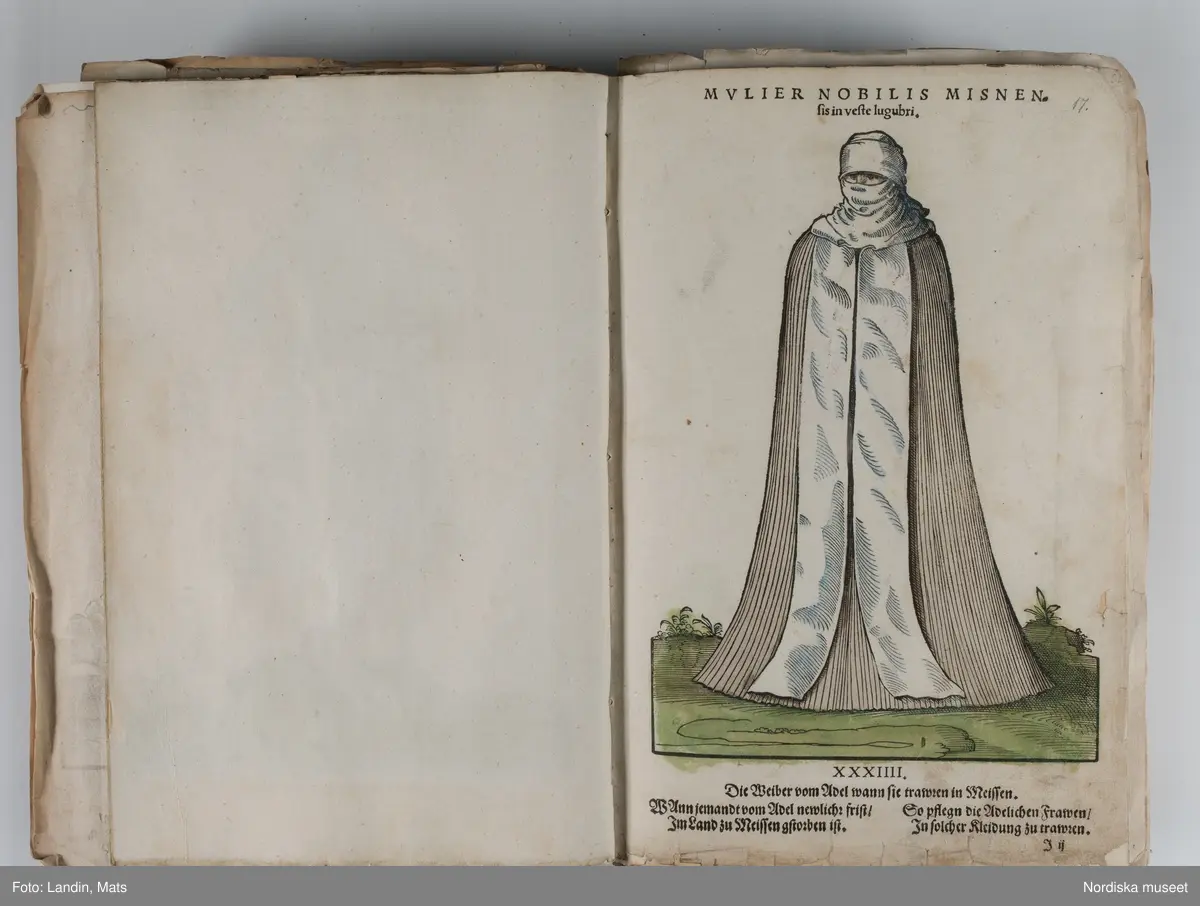 Bilder av och ur boken Trachtenbuch av Hans Weigel, tryckt 1577 i Nürnberg. Original i Nordiska museets bibliotek.

Habitvs Præcipvorvm Popvlorvm, Tam Virorvm Qvam fœminarum Singulari arte depicti.
Dräkt, dräktskick bilder från Europa, Afrika, Orienten och nya Amerika.