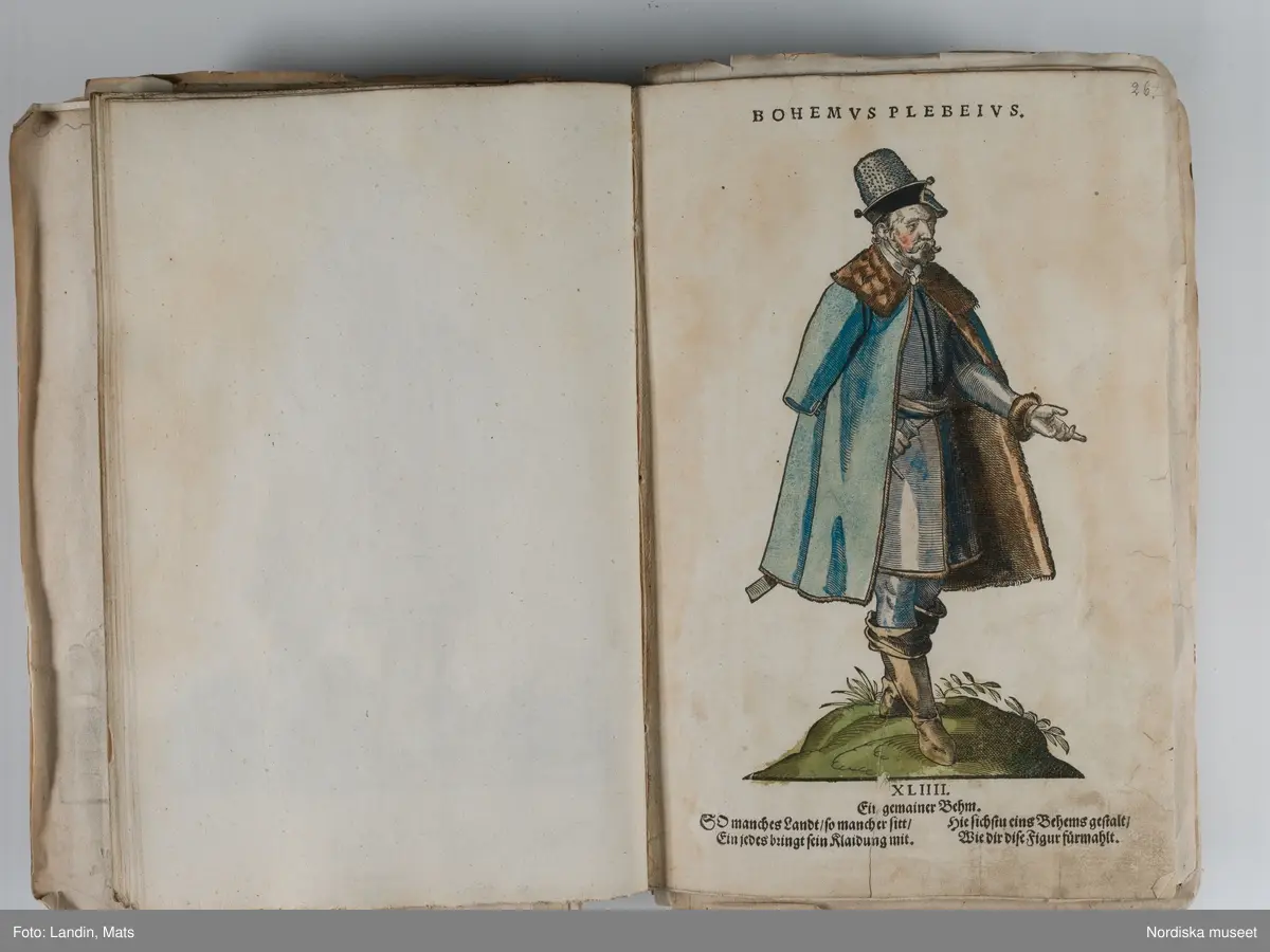 Bilder av och ur boken Trachtenbuch av Hans Weigel, tryckt 1577 i Nürnberg. Original i Nordiska museets bibliotek.

Habitvs Præcipvorvm Popvlorvm, Tam Virorvm Qvam fœminarum Singulari arte depicti.
Dräkt, dräktskick bilder från Europa, Afrika, Orienten och nya Amerika.