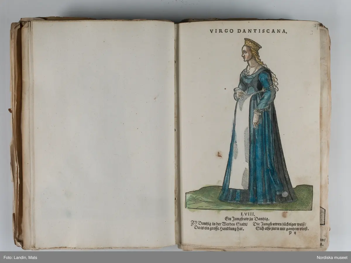 Bilder av och ur boken Trachtenbuch av Hans Weigel, tryckt 1577 i Nürnberg. Original i Nordiska museets bibliotek.

Habitvs Præcipvorvm Popvlorvm, Tam Virorvm Qvam fœminarum Singulari arte depicti.
Dräkt, dräktskick bilder från Europa, Afrika, Orienten och nya Amerika.