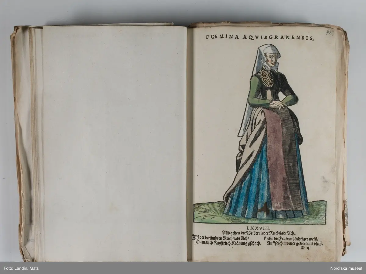 Bilder av och ur boken Trachtenbuch av Hans Weigel, tryckt 1577 i Nürnberg. Original i Nordiska museets bibliotek.

Habitvs Præcipvorvm Popvlorvm, Tam Virorvm Qvam fœminarum Singulari arte depicti.
Dräkt, dräktskick bilder från Europa, Afrika, Orienten och nya Amerika.